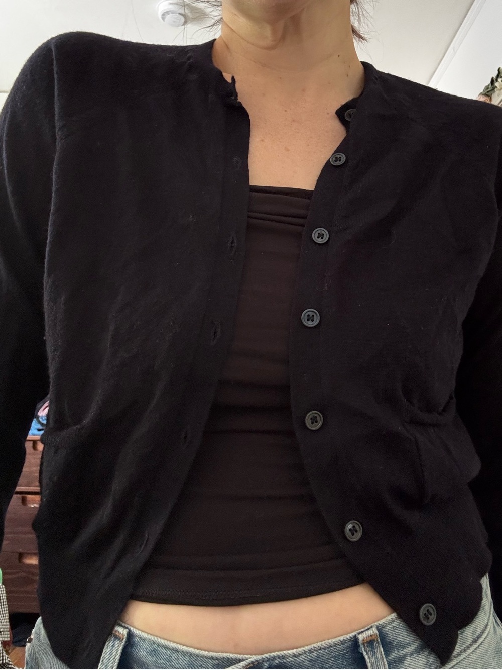 Doen Celine cardigan in dark navy